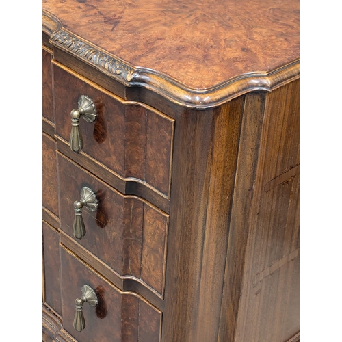 969 - A pair 1930s Burr Walnut bedside chests. 35x47x61.5cm(10)