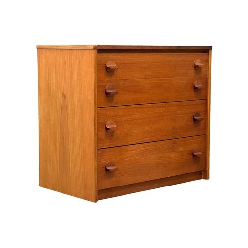 851 - A Mid Century teak “Cantata” chest of drawers. Designed by John & Sylvia Reid for Stag. 1960’s. 77x4... 