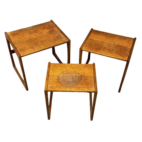 861 - A G-Plan “Quadrille” Mid Century teak nest of tables. Designed by Roger Bennett.