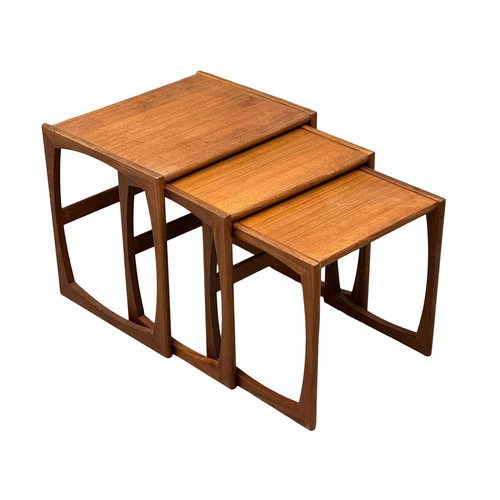 806 - A G-Plan “Quadrille” Mid Century teak nest of tables. Designed by Roger Bennett.(4)