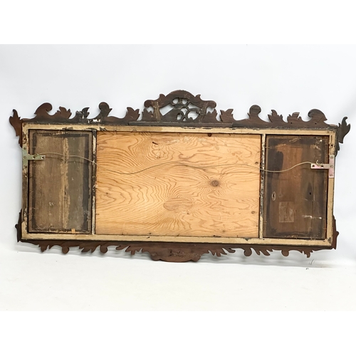 752 - A Late 19th Century Georgian style mahogany and gilt framed mirror. Circa 1860-1880. 114x59cm