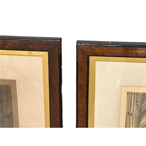 300F - Axel Herman Haig (1835-1921)2 large Late 19th Century etchings. In original oak frames.