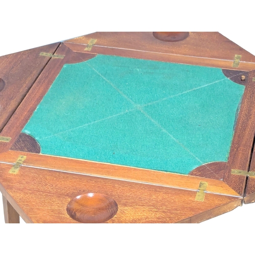 859A - A Late 19th Century Sheraton Revival inlaid mahogany envelope games table with drawer. Circa 1890s. ... 