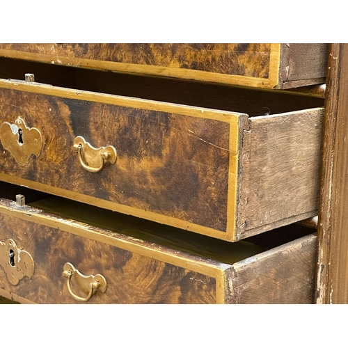 1084 - A Late 18th Century North European scumbled pine chest of drawers. Circa 1780-1800. 73x38x62cm.(11)