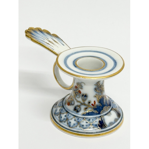 83 - A Late 19th Century Meissen candleholder. 10x6x5.5cm.