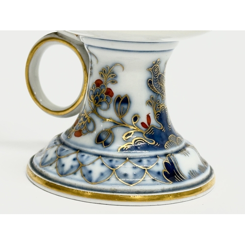 83 - A Late 19th Century Meissen candleholder. 10x6x5.5cm.