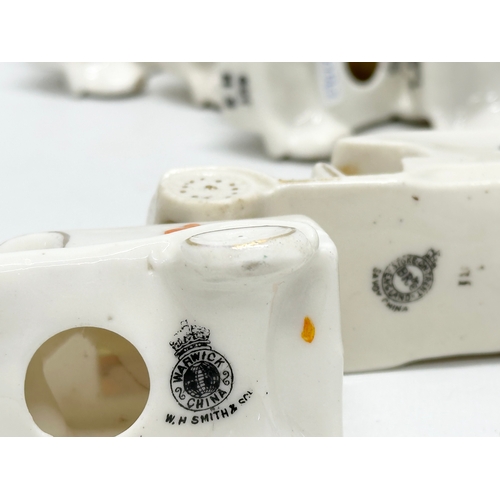 519 - A collection of 37 Early 20th Century crested china WW1 trucks. Arcadian, Carlton China, Warwick, Wi... 