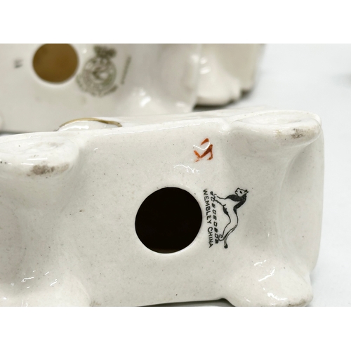 519 - A collection of 37 Early 20th Century crested china WW1 trucks. Arcadian, Carlton China, Warwick, Wi... 