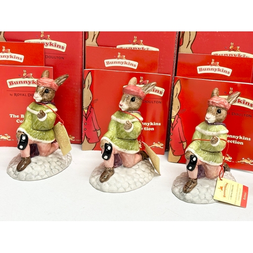 849 - Royal Doulton Bunnykins International Collectors Club “Romeo & Juliet” 4 figurines with boxes and pa... 