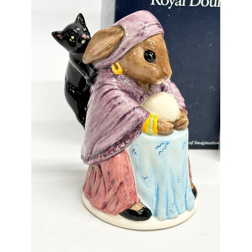 853 - A Limited Edition Royal Doulton “Fortune Teller Bunnykins” toby jug with box and certificate. 14cm