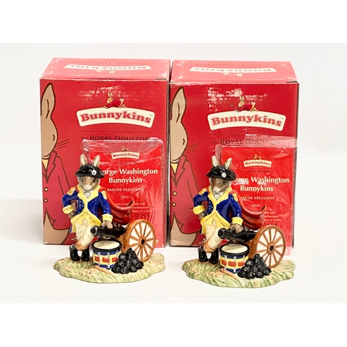 863 - Two Limited Edition Royal Doulton Bunnykins American Heritage Collection “George Washington” figurin... 