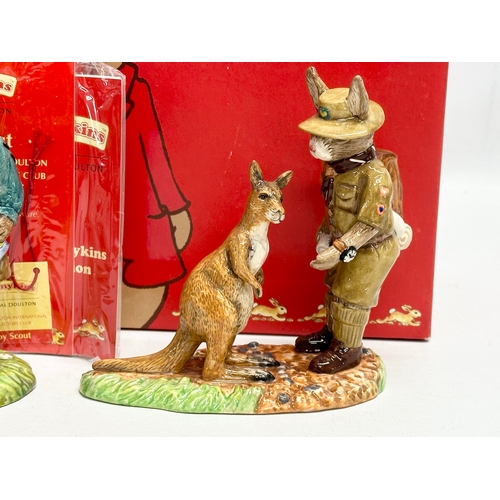 871 - Royal Doulton Bunnykins Scouts. A Limited Edition Royal Doulton Bunnykins “Centenary Scout” a Royal ... 