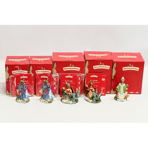 872 - Limited Edition Doulton Bunnykins Saints. A Royal Doulton Bunnykins “Saint Patrick” two Royal Doulto... 