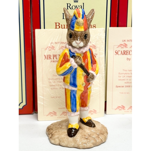 875 - 6 Limited and Special Edition Royal Doulton Bunnykins. A Limited Edition Winners Trophy 1966. A Limi... 