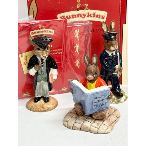 876 - 10 Royal Doulton Bunnykins. Professions Collection Postman, Professions Collection Fireman, Plumber,... 