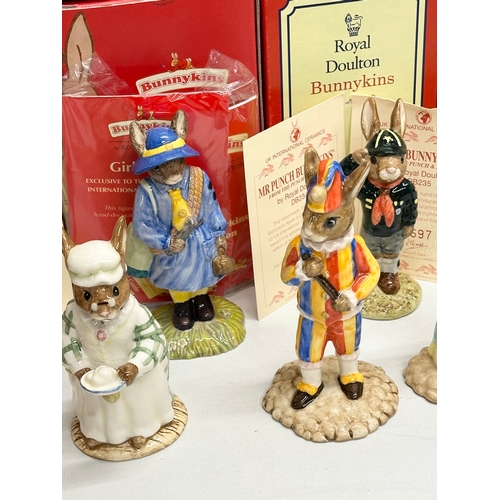 878 - 12 Royal Doulton Bunnykins. Limited Edition Dutch Bunnykins, Uncle Sam Bunnykins, Limited Edition Mr... 