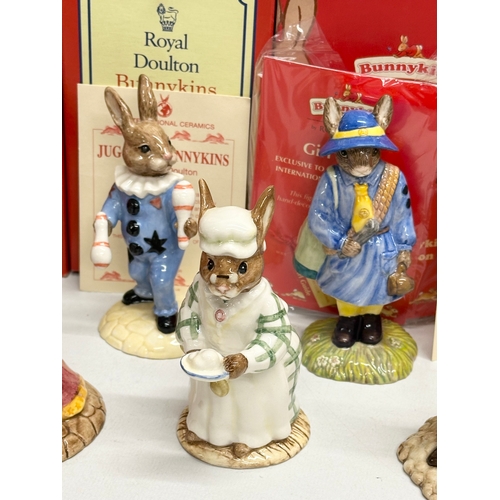 878 - 12 Royal Doulton Bunnykins. Limited Edition Dutch Bunnykins, Uncle Sam Bunnykins, Limited Edition Mr... 