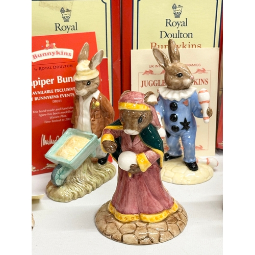 878 - 12 Royal Doulton Bunnykins. Limited Edition Dutch Bunnykins, Uncle Sam Bunnykins, Limited Edition Mr... 