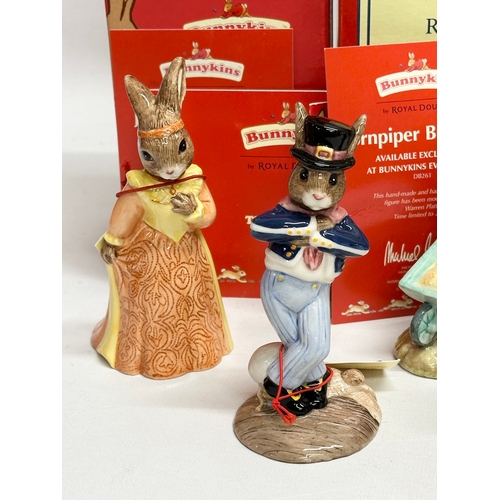 878 - 12 Royal Doulton Bunnykins. Limited Edition Dutch Bunnykins, Uncle Sam Bunnykins, Limited Edition Mr... 