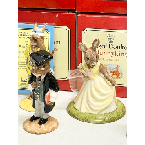 883 - 12 Royal Doulton Bunnykins. Ice Cream Bunnykins, Tourist Bunnykins, Limited Edition Bunnykins etc