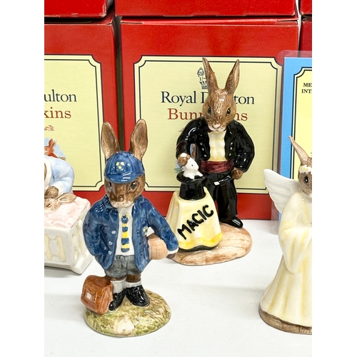 883 - 12 Royal Doulton Bunnykins. Ice Cream Bunnykins, Tourist Bunnykins, Limited Edition Bunnykins etc