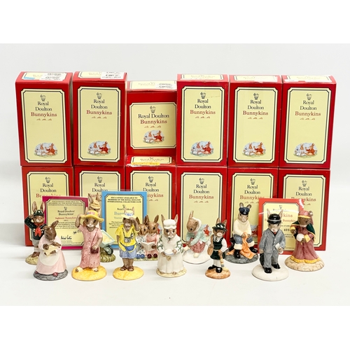 885 - 12 Royal Doulton Bunnykins. Limited Edition Businessman Bunnykins, Fortune Teller Bunnykins, Tourist... 