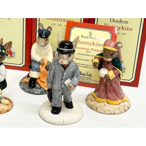 885 - 12 Royal Doulton Bunnykins. Limited Edition Businessman Bunnykins, Fortune Teller Bunnykins, Tourist... 