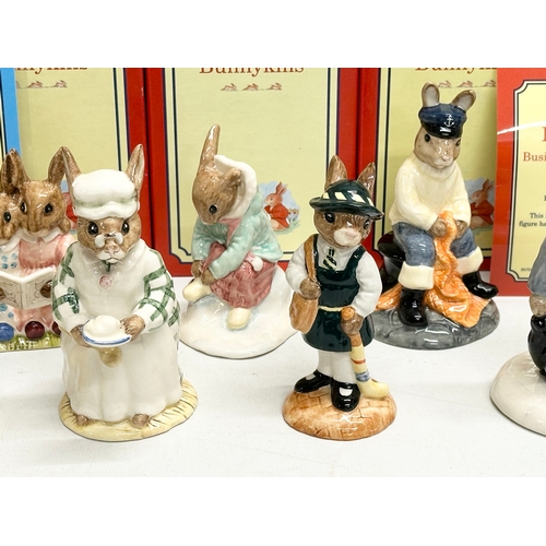 885 - 12 Royal Doulton Bunnykins. Limited Edition Businessman Bunnykins, Fortune Teller Bunnykins, Tourist... 