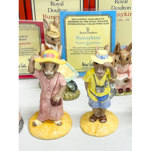 885 - 12 Royal Doulton Bunnykins. Limited Edition Businessman Bunnykins, Fortune Teller Bunnykins, Tourist... 