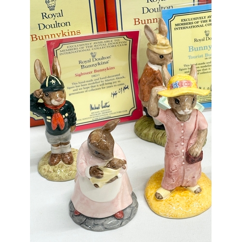 885 - 12 Royal Doulton Bunnykins. Limited Edition Businessman Bunnykins, Fortune Teller Bunnykins, Tourist... 