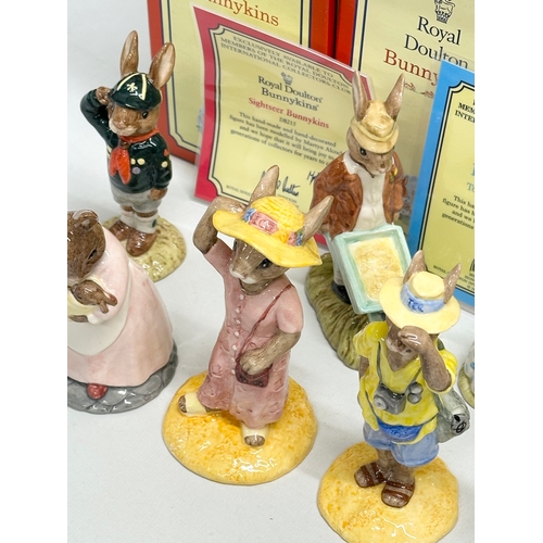 885 - 12 Royal Doulton Bunnykins. Limited Edition Businessman Bunnykins, Fortune Teller Bunnykins, Tourist... 