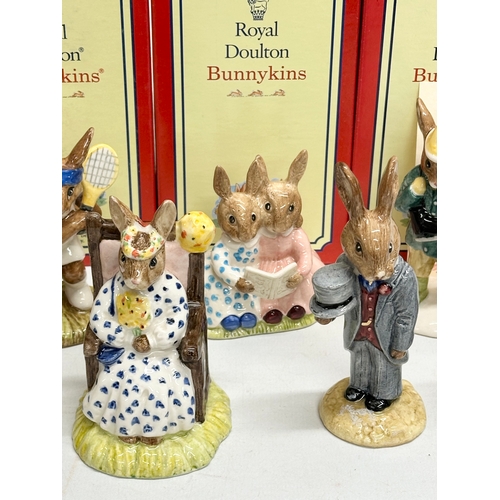 888 - 12 Royal Doulton Bunnykins. Limited Edition Scarecrow Bunnykins, Sands of Time Bunnykins, Autumn Day... 