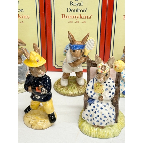 888 - 12 Royal Doulton Bunnykins. Limited Edition Scarecrow Bunnykins, Sands of Time Bunnykins, Autumn Day... 