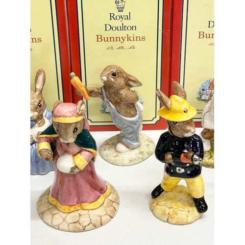 888 - 12 Royal Doulton Bunnykins. Limited Edition Scarecrow Bunnykins, Sands of Time Bunnykins, Autumn Day... 