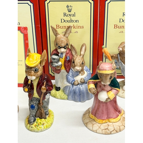 888 - 12 Royal Doulton Bunnykins. Limited Edition Scarecrow Bunnykins, Sands of Time Bunnykins, Autumn Day... 