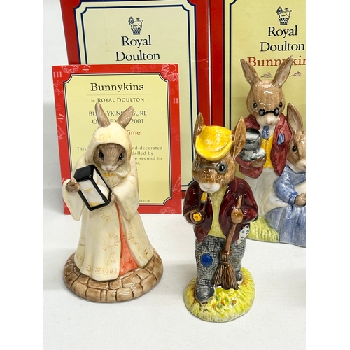 888 - 12 Royal Doulton Bunnykins. Limited Edition Scarecrow Bunnykins, Sands of Time Bunnykins, Autumn Day... 