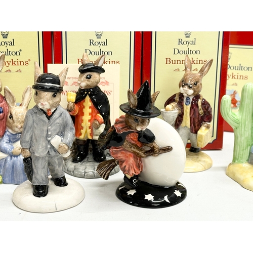 889 - 12 Royal Doulton Bunnykins. Limited Edition Mexican Bunnykins, Limited Edition Town Crier Bunnykins,... 