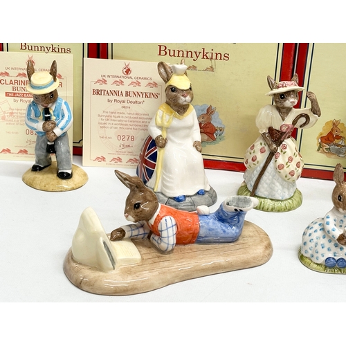 895 - 8 Royal Doulton Bunnykins. Limited Edition Ship Ahoy, Special Edition On Line Bunnykins, Limited Edi... 