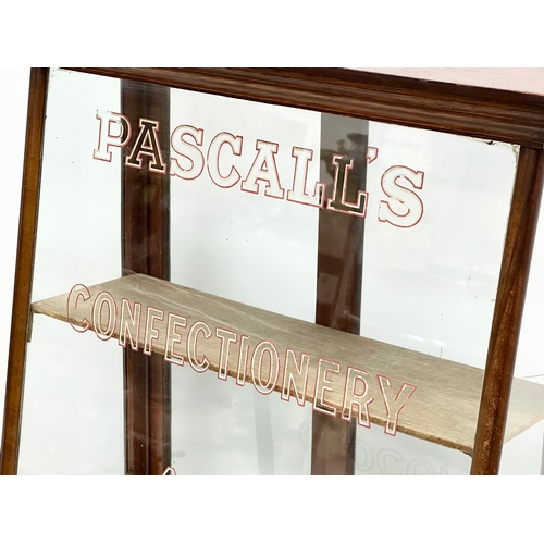 41 - Pascall’s Confectionery and Chocolates. An Early 20th Century shops display cabinet. O.C. Hawkes LTD... 