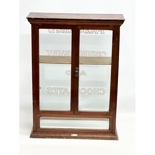 41 - Pascall’s Confectionery and Chocolates. An Early 20th Century shops display cabinet. O.C. Hawkes LTD... 