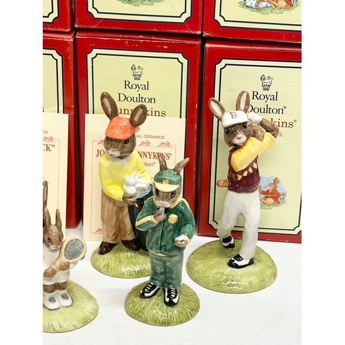 897 - 14 Royal Doulton Bunnykins. Sports related. Limited Edition Test Century Bunnykins. Caddie Bunnykins... 