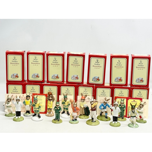 898 - 15 Royal Doulton Bunnykins. Sports related. Limited Edition Ice Hockey Bunnykins x2. Limited Edition... 