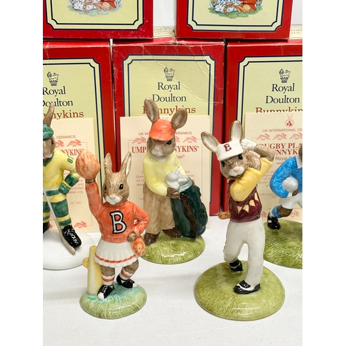 898 - 15 Royal Doulton Bunnykins. Sports related. Limited Edition Ice Hockey Bunnykins x2. Limited Edition... 