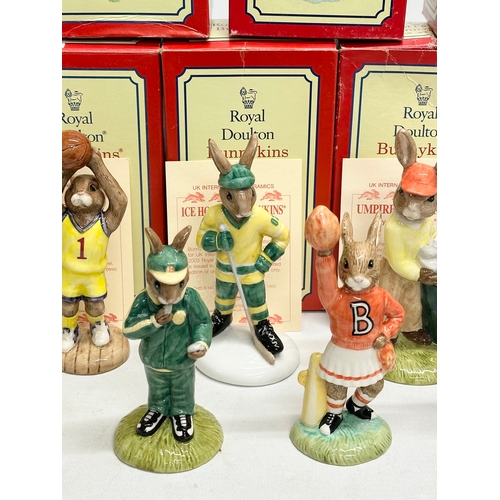 898 - 15 Royal Doulton Bunnykins. Sports related. Limited Edition Ice Hockey Bunnykins x2. Limited Edition... 