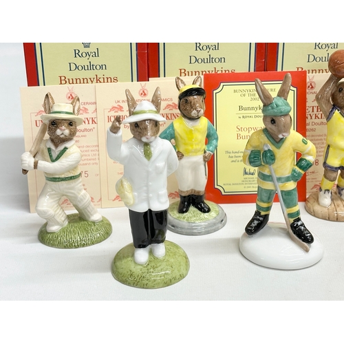 898 - 15 Royal Doulton Bunnykins. Sports related. Limited Edition Ice Hockey Bunnykins x2. Limited Edition... 