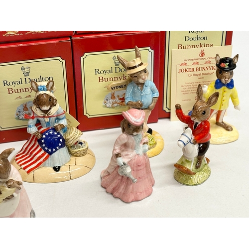 899 - 12 Royal Doulton Bunnykins. Limited Edition The American Heritage Collection Betsy Ross Bunnykins. L... 