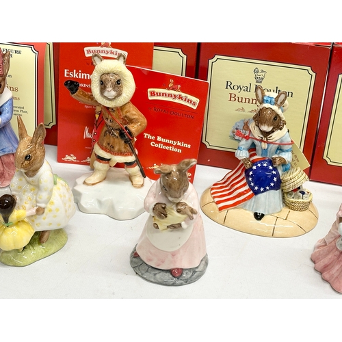 899 - 12 Royal Doulton Bunnykins. Limited Edition The American Heritage Collection Betsy Ross Bunnykins. L... 