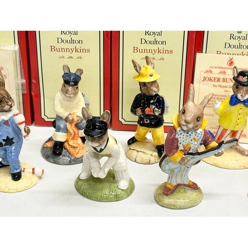 900 - 12 Royal Doulton Bunnykins. World War II Collection Land Girl Bunnykins. Limited Edition Eskimo Bunn... 