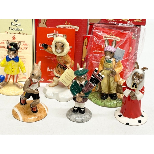 900 - 12 Royal Doulton Bunnykins. World War II Collection Land Girl Bunnykins. Limited Edition Eskimo Bunn... 