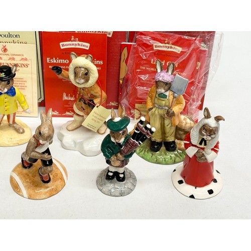 900 - 12 Royal Doulton Bunnykins. World War II Collection Land Girl Bunnykins. Limited Edition Eskimo Bunn... 